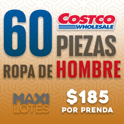 Lote de Ropa Costco Hombres - 60 piezas